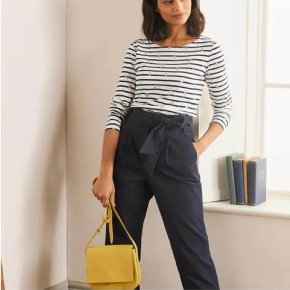 Boden Breton Stripe Top, size 8